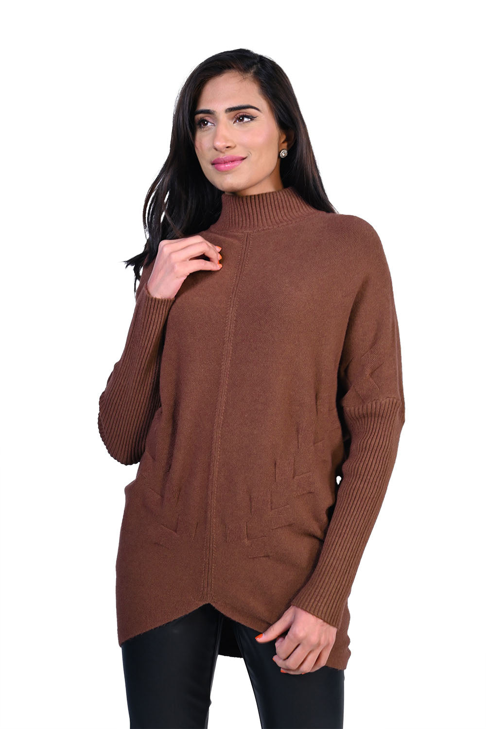 Frank Lyman Oatmeal Knit Sweater Style 213134U